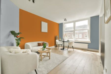 kamer in kleur 8711247743552 met designkleuren op de wanden