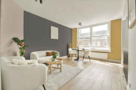 kamer met ton-sur-ton kleurencombinatie en Mild grey