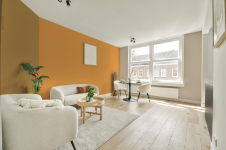 kamer met ton-sur-ton kleurencombinatie en Ral 1017