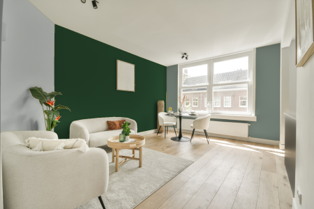 woonkamer met neutrale kleuren en 8711247741824