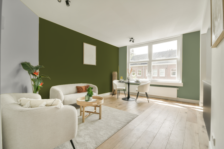 woonkamer met neutrale kleuren en 8711247742340