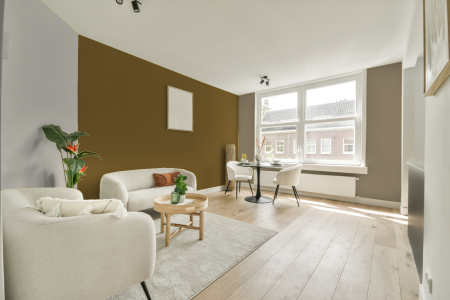 woonkamer met neutrale kleuren en 8711247749264