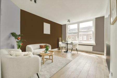 woonkamer met neutrale kleuren en 8711247749363