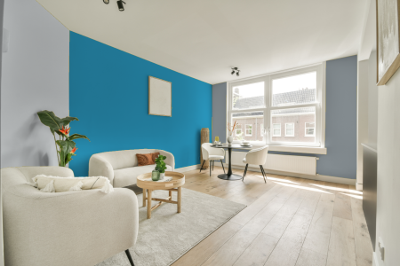 woonkamer met neutrale kleuren en Gn 002-06