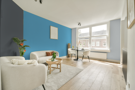 woonkamer met neutrale kleuren en Gn 003-07