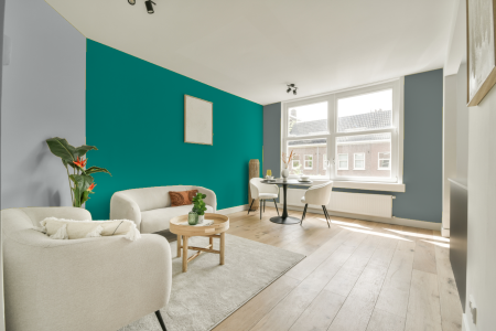 woonkamer met neutrale kleuren en Gn 012-04