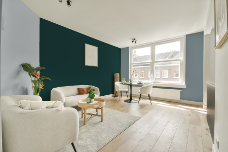 woonkamer met neutrale kleuren en Gn 013-01