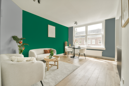 woonkamer met neutrale kleuren en Gn 015-02