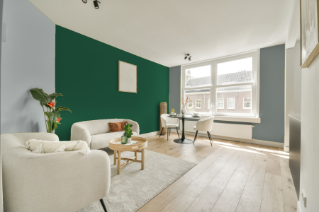 woonkamer met neutrale kleuren en Gn 017-03