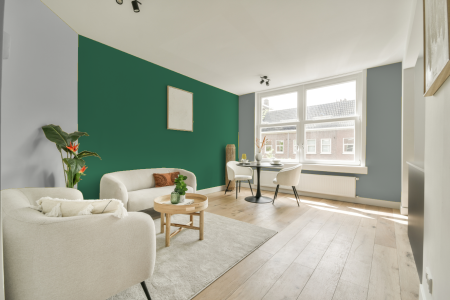 woonkamer met neutrale kleuren en Gn 017-04