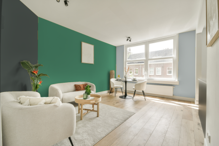 woonkamer met neutrale kleuren en Gn 017-06