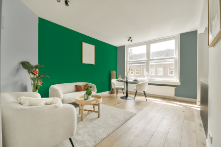 woonkamer met neutrale kleuren en Gn 018-04