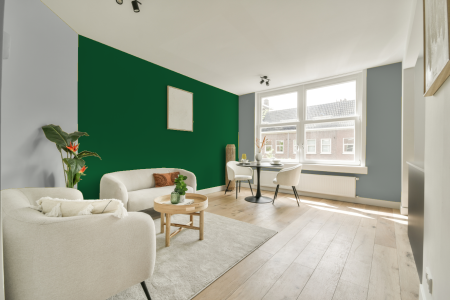 woonkamer met neutrale kleuren en Gn 019-02