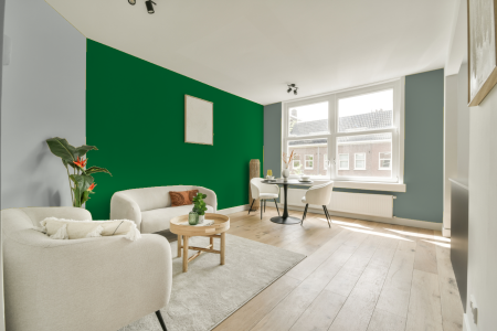 woonkamer met neutrale kleuren en Gn 019-04