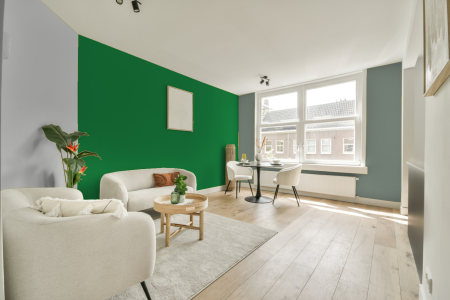 woonkamer met neutrale kleuren en Gn 019-05