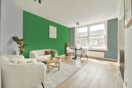 woonkamer met neutrale kleuren en Gn 019-07