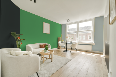 woonkamer met neutrale kleuren en Gn 019-08