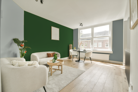 woonkamer met neutrale kleuren en Gn 021-01