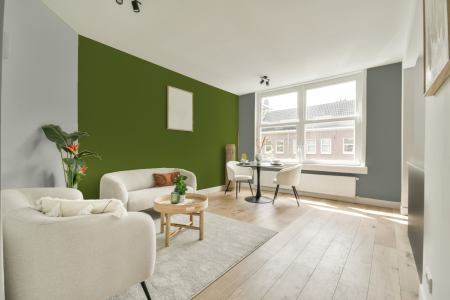 woonkamer met neutrale kleuren en Gn 022-01