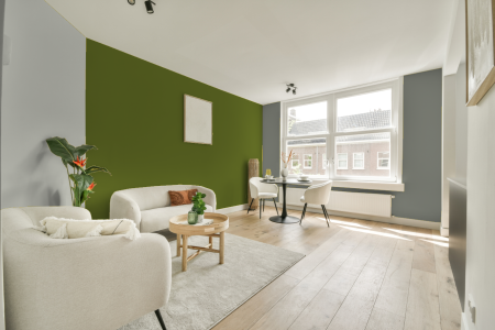 woonkamer met neutrale kleuren en Gn 022-02