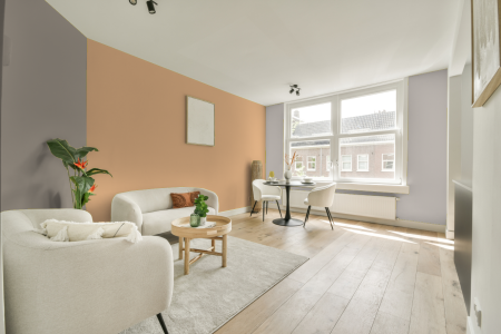 woonkamer met neutrale kleuren en Gn 033-08