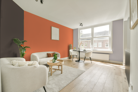 woonkamer met neutrale kleuren en Gn 035-05