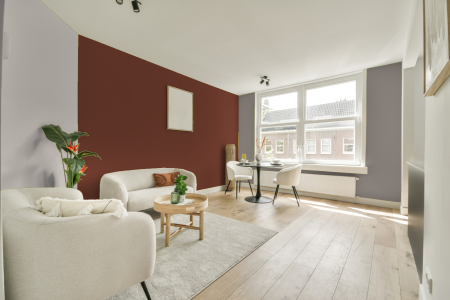 woonkamer met neutrale kleuren en Gn 091-02