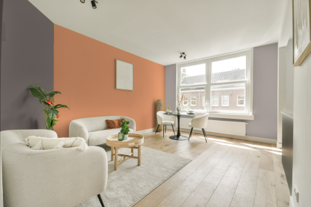 woonkamer met neutrale kleuren en S 0540-y50r