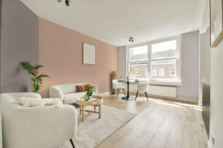 woonkamer met neutrale kleuren en S 1015-y50r