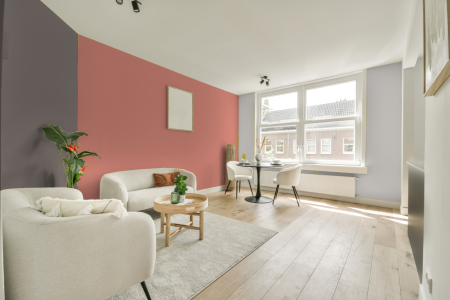 woonkamer met neutrale kleuren en S 1040-y80r