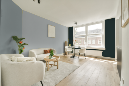 woonkamer met neutrale kleuren en S 1502-b