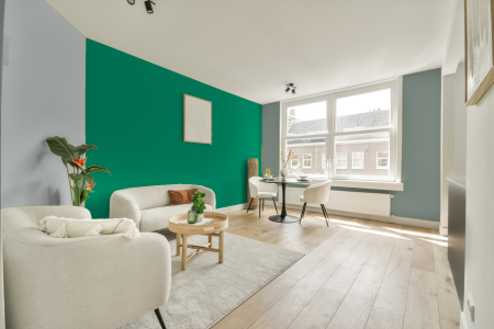 woonkamer met neutrale kleuren en S 2060-b90g