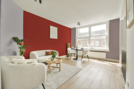 woonkamer met neutrale kleuren en S 2070-y80r