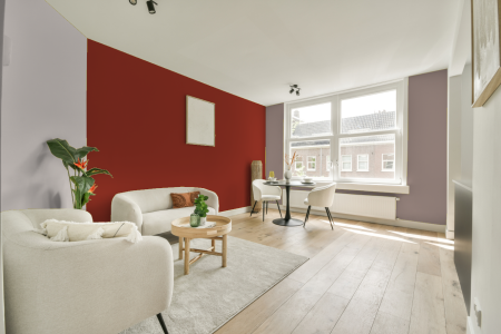 woonkamer met neutrale kleuren en S 2570-y80r