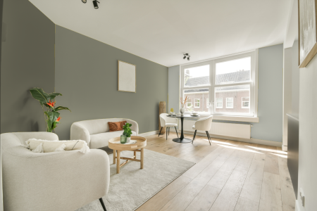 woonkamer met neutrale kleuren en S 3010-g60y