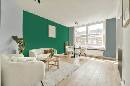 woonkamer met neutrale kleuren en S 3050-g