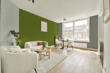 woonkamer met neutrale kleuren en S 3060-g40y