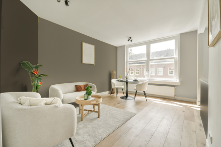 woonkamer met neutrale kleuren en S 4010-g90y