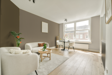 woonkamer met neutrale kleuren en S 4010-y10r