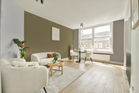 woonkamer met neutrale kleuren en S 4020-g90y