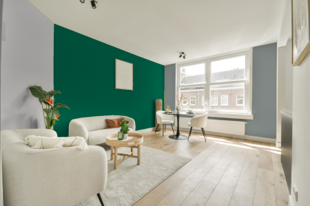 woonkamer met neutrale kleuren en S 4050-b90g