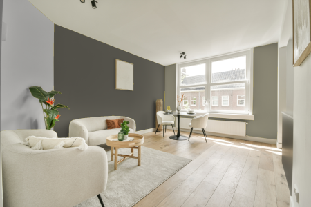 woonkamer met neutrale kleuren en S 6005-g80y