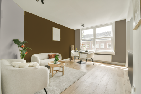 woonkamer met neutrale kleuren en S 6030-y