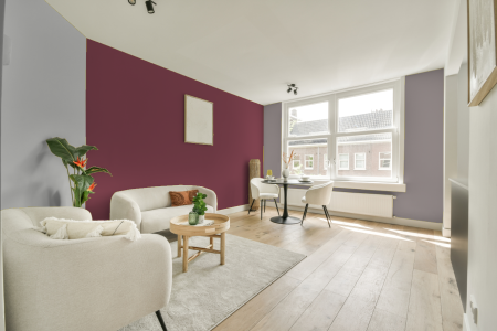 woonkamer met neutrale kleuren en Ral 010 40 30