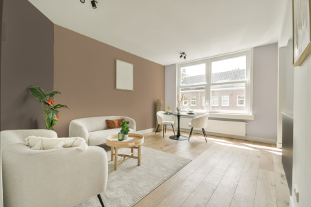 woonkamer met neutrale kleuren en Ral 070 70 20