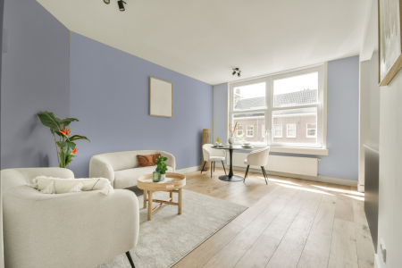 woonkamer met neutrale kleuren en Ral 280 80 10