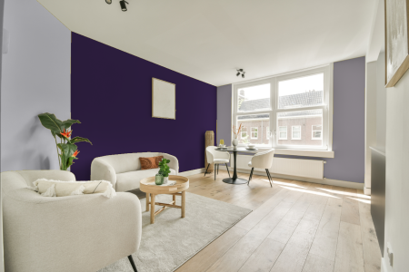 woonkamer met neutrale kleuren en Ral 310 20 30