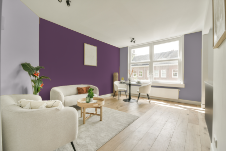 woonkamer met neutrale kleuren en Ral 330 40 25