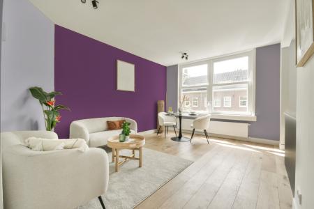 woonkamer met neutrale kleuren en Ral 330 40 35