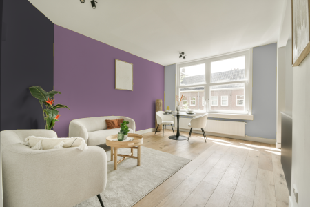 woonkamer met neutrale kleuren en Ral 330 60 20